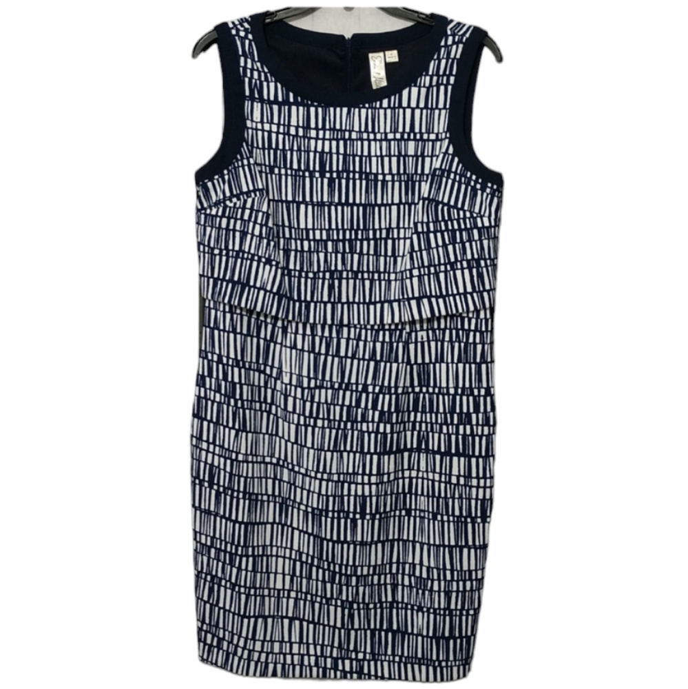 Emma & Michele Navy and White Sleeveless Dress size 8
